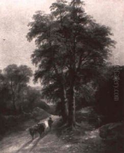 Herdsman On A Country Path Herdsman On A Country Path