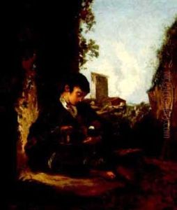 Boy With Pet Mouse