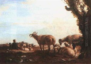 Shepherd Boy Resting With His Herd Shepherd Boy Resting With His Herd