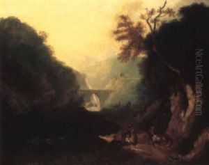 Rustics In A Mountainous Landscape