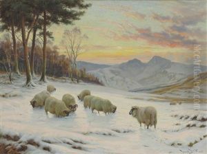 A Winter's Evening by Wright Barker