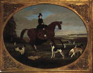 A Lady Out Hunting, Said To Be Empress Of Austria by George Barker