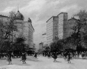 Belebter Boulevard Im Vorfruhling by Anatol Barkes