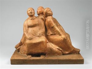 Drei Singende Frauen by Ernst Barlach