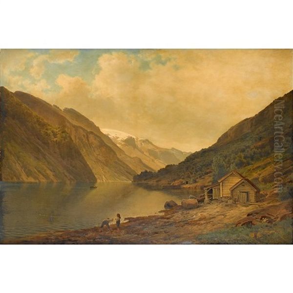 Skipping Stones Along The Lake - view 1