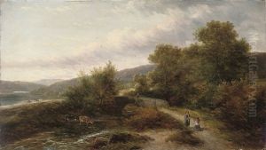 A Valley Stream Near Llanelltyd, North Wales (+ Another; Pair) by Adam Barland