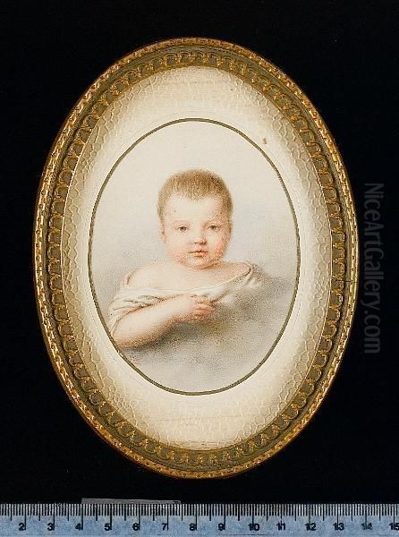 A Baby, In Clouds, Wearing White Dress . - view 1