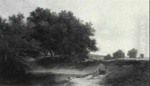 Shepherdesses By A Duckpond