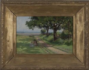 Road To The Sea At Brodick, Isle Of Arran by John Noble Barlow