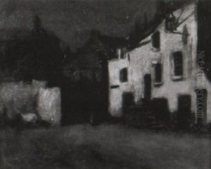 Inn Yard By Moonlight by John Noble Barlow