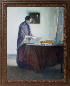 Woman Standing At Table Woman Standing At Table