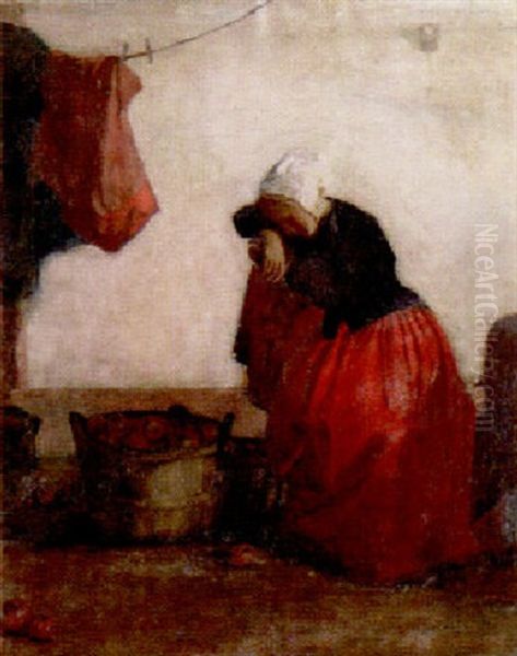 Sleeping Girl With Apples - view 1