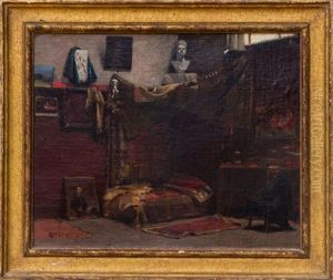 Interior - Studio, Boulevard Raspail by Edward Herbert Barnard