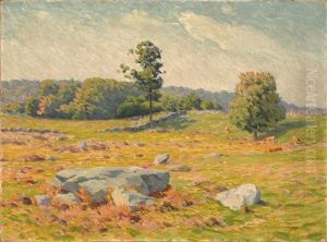 Impressionist Landscape With Rocky Meadow by Edward Herbert Barnard