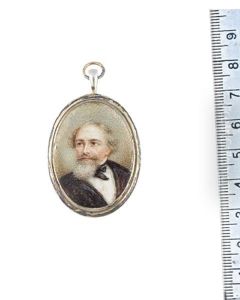 Charles Dickens Wearing Black Coat, White Chemise, Black Stock And Tie by Walter Saunders Barnard