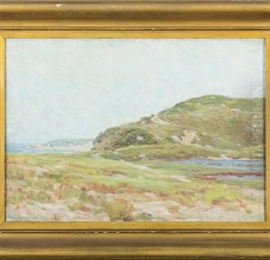 Shore Scene With Grassy Dunes Shore Scene With Grassy Dunes