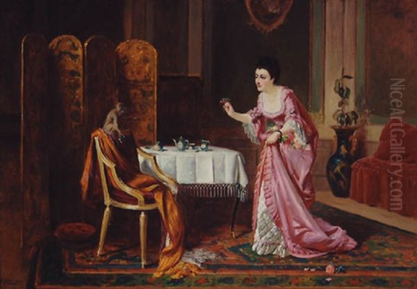 The Tea For Two - A Lady And Her Monkey - view 1