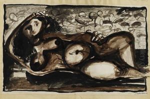 Liegender Akt by Jankel Adler