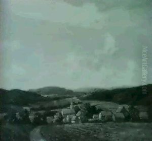 New England Village by Wilfred Molson Barnes