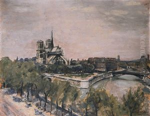 Paris Notre Dame by Jean Alfred Adler