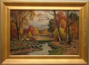 Autumn Woodland Landscape