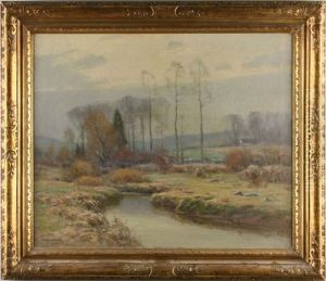 Meadow Stream by Frank A. Barney