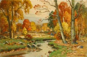 Autumn River Landscape
