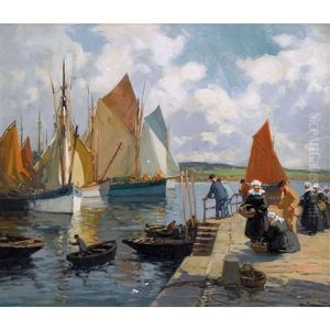 Bretonische Hafenpartie