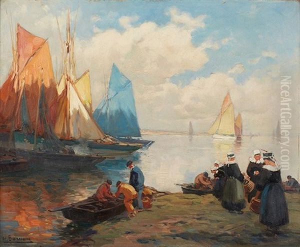 Le Retour Des Pecheurs En Bretagne - view 1
