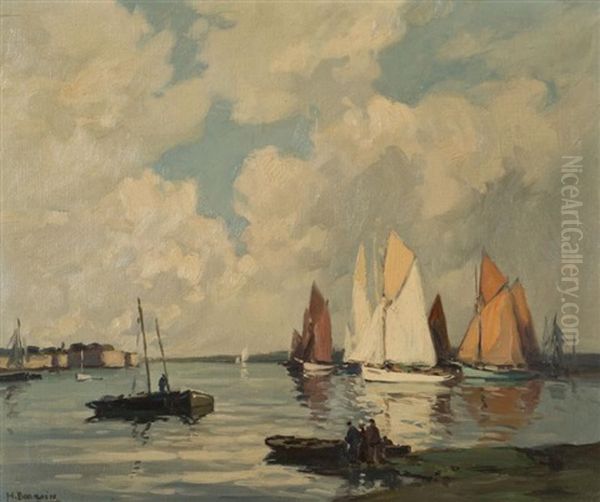 Les Thoniers A Voile Au Mouillage Dans L'avant-port De Concarneau - view 1
