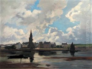 Vue Du Village De L'hopital Camfrout (finistere)