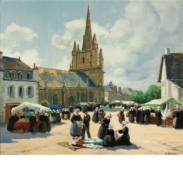 A Brittany Market - view 1
