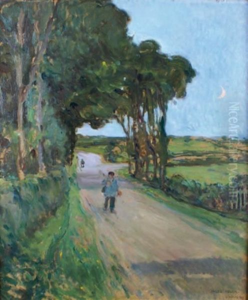 Personnages Sur Le Chemin A Saint-honore - view 1