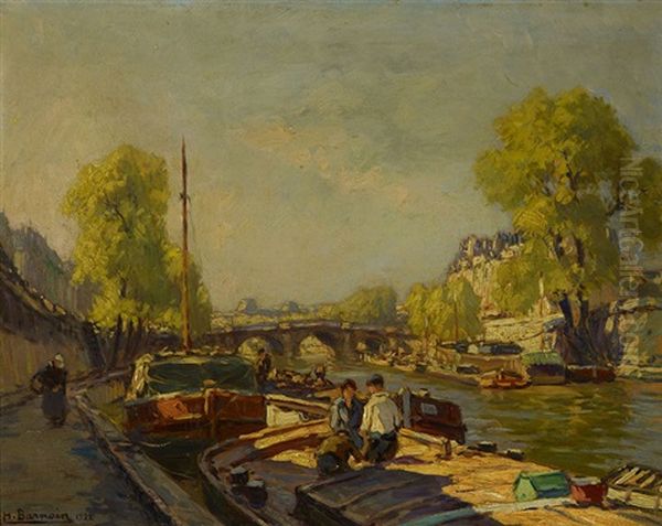 La Seine Au Pont Neuf Paris - view 1