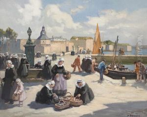 A Busy Quay In Brittany