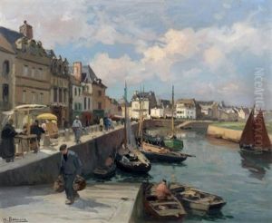 Bretagne, Marche Sur Le Port