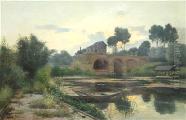 Barque Sur La Riviere - view 1