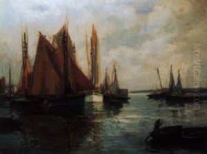 Thoniers Sous Voiles A Concarneau Par Grand Calme
