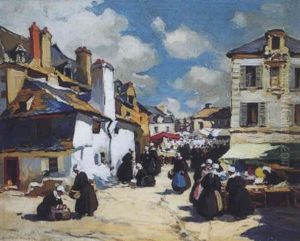 Jour De Marche En Bretagne by Henri Alphonse Barnoin