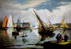 Thoniers Au Mouillage Sous La Ville Close - Concarneau