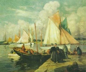 Retour De Peche - Le Dechargement Du Poisson Retour De Peche - Le Dechargement Du Poisson