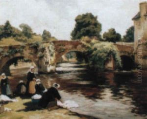 Bretonnes Au Lavoir A Quimperle
