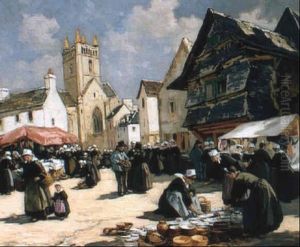 Marche Aux Etoffes Et Aux Faiences A Quimperle