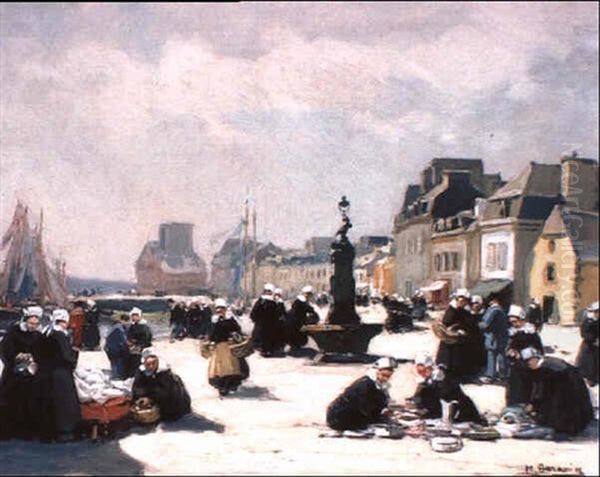 Scene De Marche A Concarneau - view 1