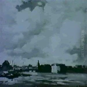 L'entree Du Port De Concarneau by Henri Alphonse Barnoin