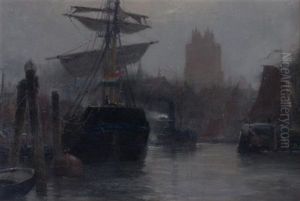 Harbor Scene by James Macdonald Barnsley
