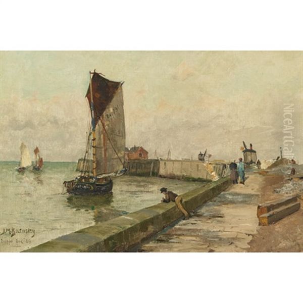 La Jetee Du Pollet - Dieppe (study) - view 1