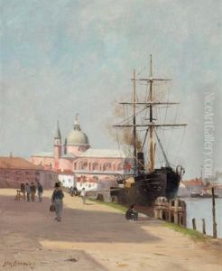Harbour Scene (rouen, France)