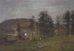 Village In The Eastern Townships by James Macdonald Barnsley