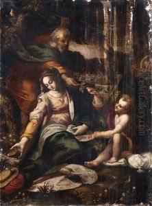 Le Repos Pendant La Fuite En Egypte by Federico Barocci
